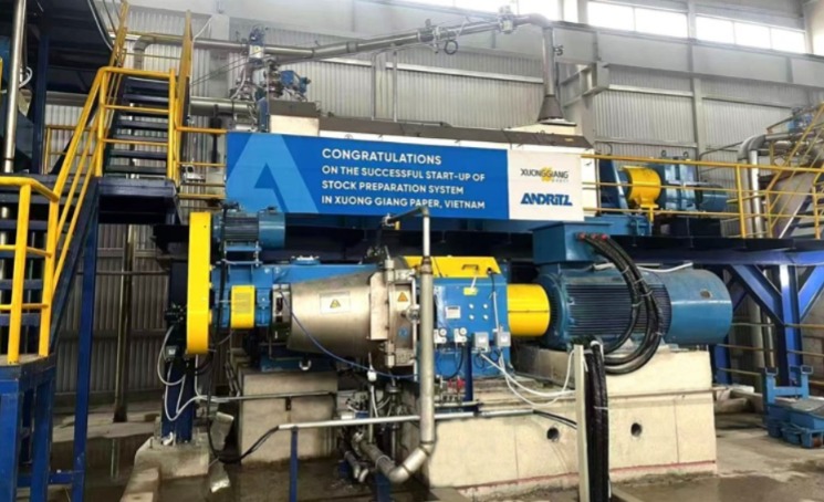 Xuong Giang Paper inicia com sucesso sistema de preparação de massa da ANDRITZ no Vietnã
